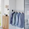 Telescopic Clothes Rods 2 Pcs Silver 58 100 Cm