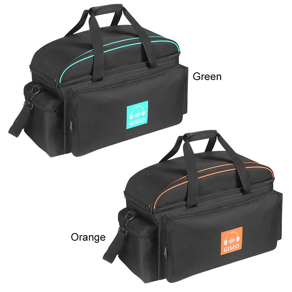 DJ Cable File Bag Large Capacity DJ Bag with 4 Detachable Dividers DJ Cabel Organizer Case for Sound Equipment DJ Gear Musician