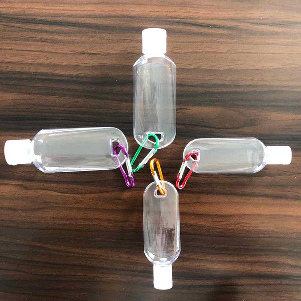 Key Ring Transparent Plastic Refillable Bottle Cosmetic Container Hand soap Bottle Spray bottle