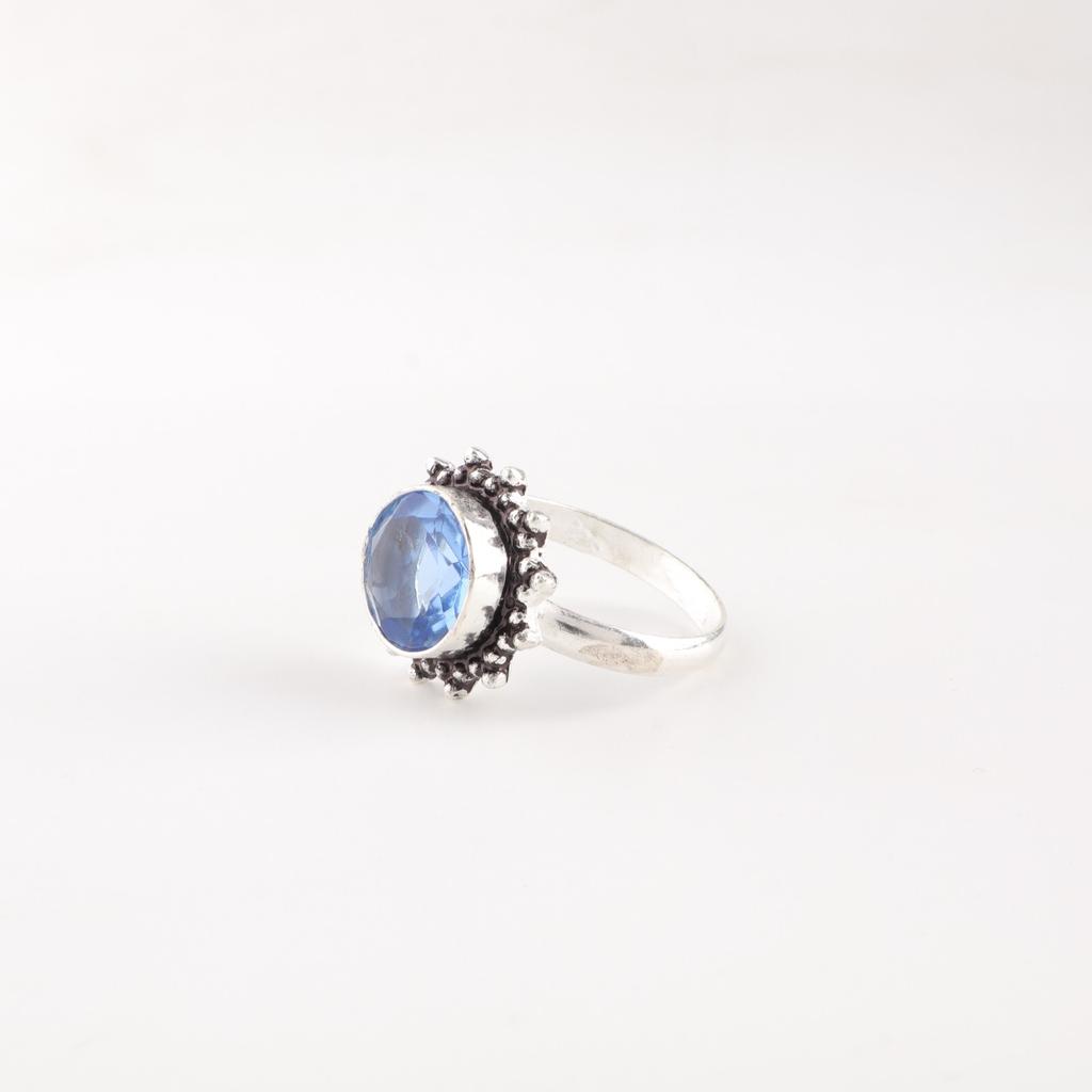 Tanzanite Gemstone 925 Stamped Silver Jewelry Handmade Ring For Anniversary Gift RR-7-6