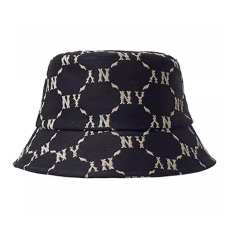 MLB Cotton Polyester Bucket Hats Unisex Black Fashion 3AHTM024N-50BKS
