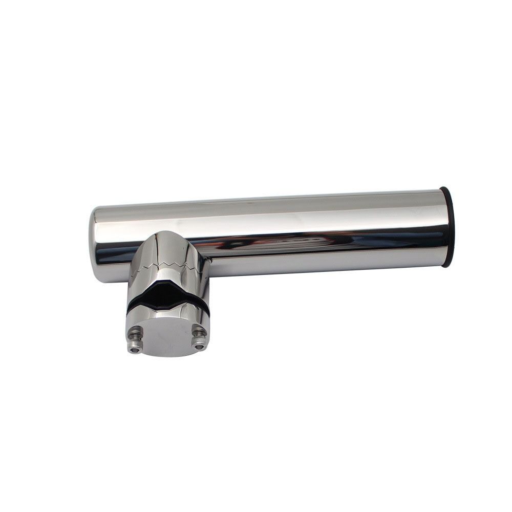 Pitch Adjustable Yacht Fishing Rod Support 316 Stainless Steel Fishing Bracket  Pipe Mount