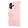 For Samsung Galaxy A07 4G/A06 4G/A06 5G Case Rose Flower PU Leather Wallet Phone Cover with 3 Card Slots/Wrist Strap
