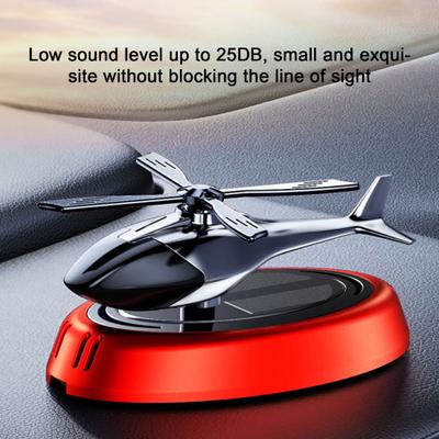 Vehicle Aromatherapy Solar-Powered Helicopter Car Perfume with Natural Essential Oils Long-Lasting Fragrance Unique Decoration