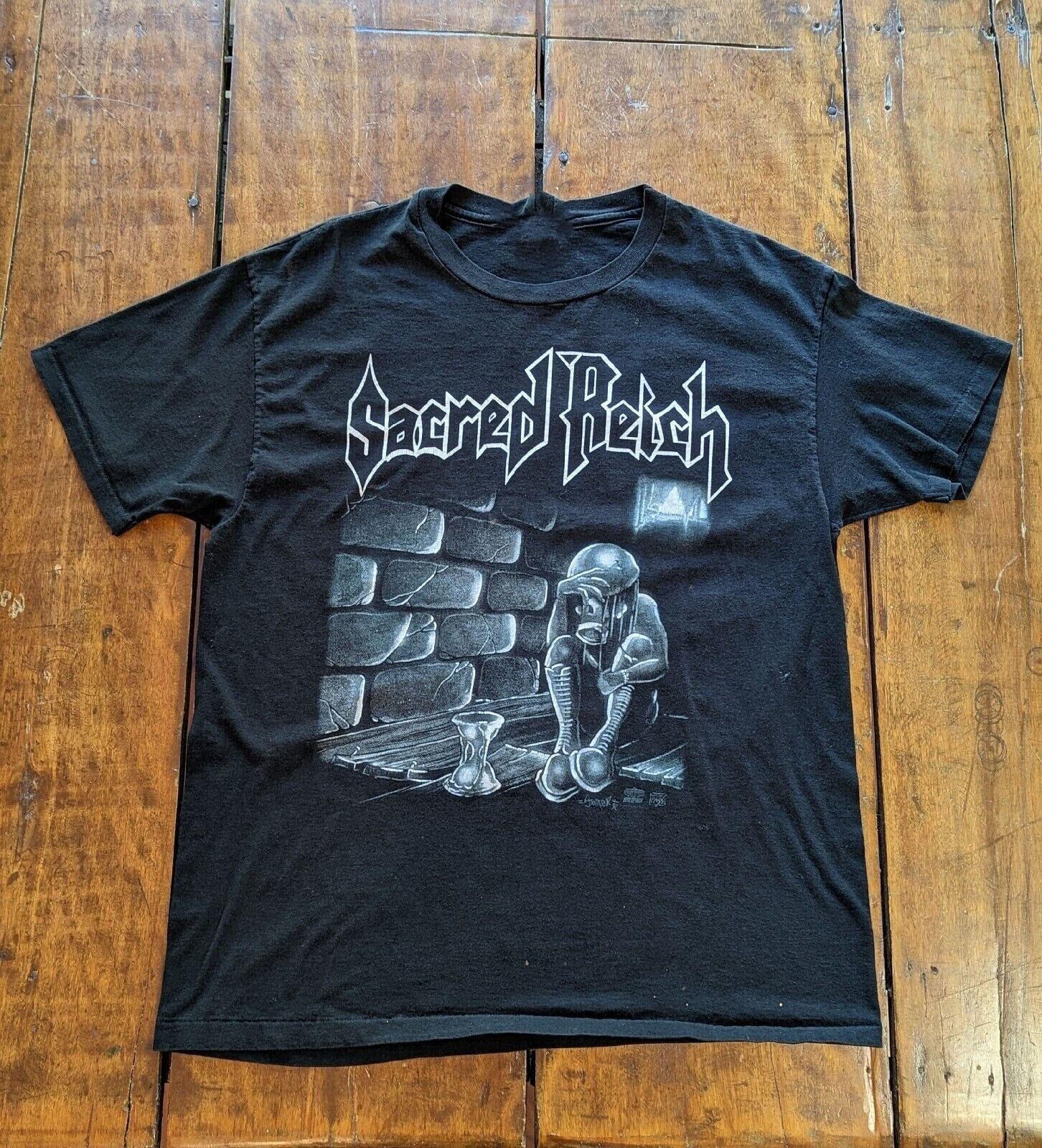 SACRED REICH Band Cotton Black 2SIDE fULL Size Shirt Unisex T-Shirt S