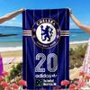 Football club.C Print Beach Towel, Versatile Lightweight Absorbent Beach Towel for Pool Surf Yoga Bathroom, Perfect Birthday Holiday Gift