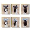 Kinder Elefantenkostüm Set Elefantenohren Stirnband Schwanz Fliege Tutu Handschuhe für Halloween Weihnachten Tier Cosplay Kostümsets