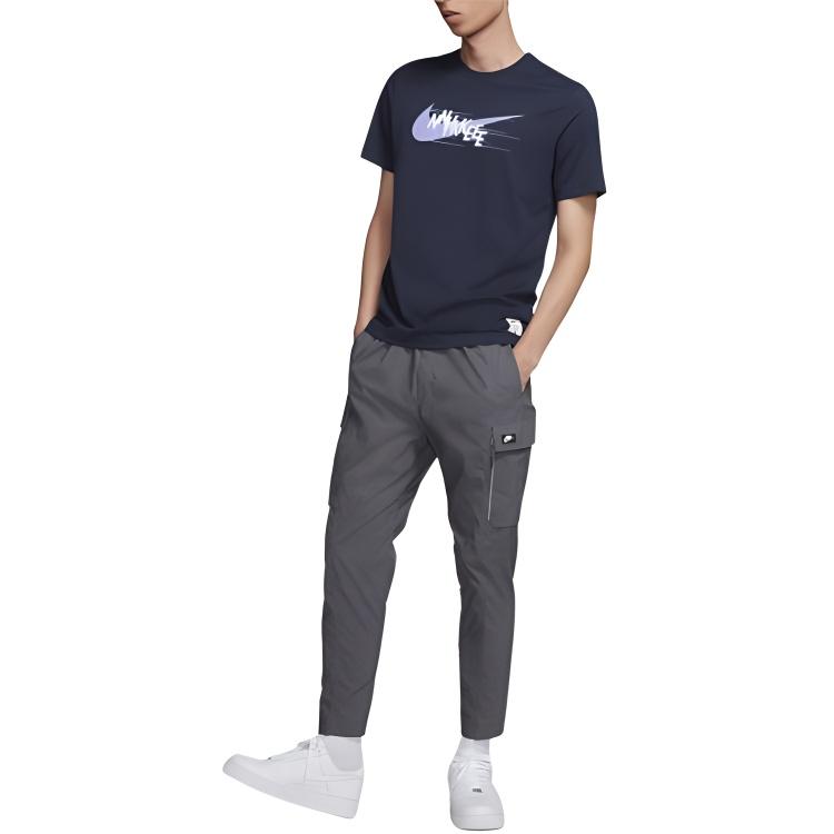 Nike Solid Color Lace Pocket Cargo Pants Men Pants Charcoal-Gray BV3128-021