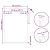 VidaXL Blackout Roller Blind Fabric Width 151.6 Cm Polyester 4010957