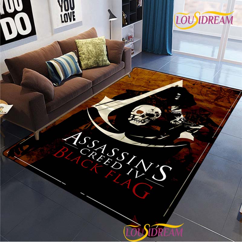 Game Ass Creed Carpet for Living Room Bedroom Rug Table Kids Kitchen Door Unslip Floor Mat Birthday gift photography props Rug