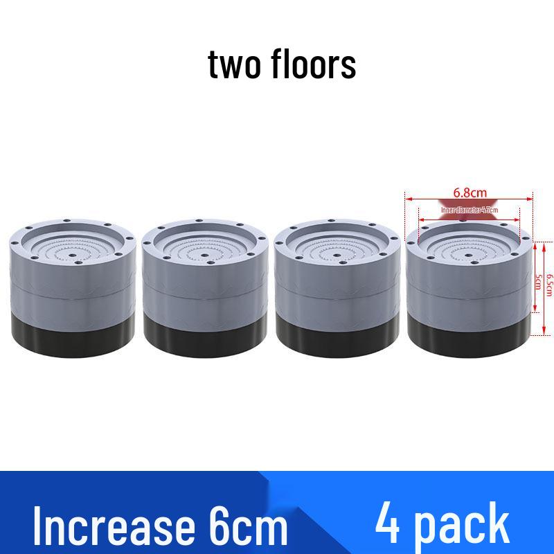 Anti-Slip Shock Absorbing Washer Base Pads – Universal Heightening, Vibration Reduction, Silent Stability