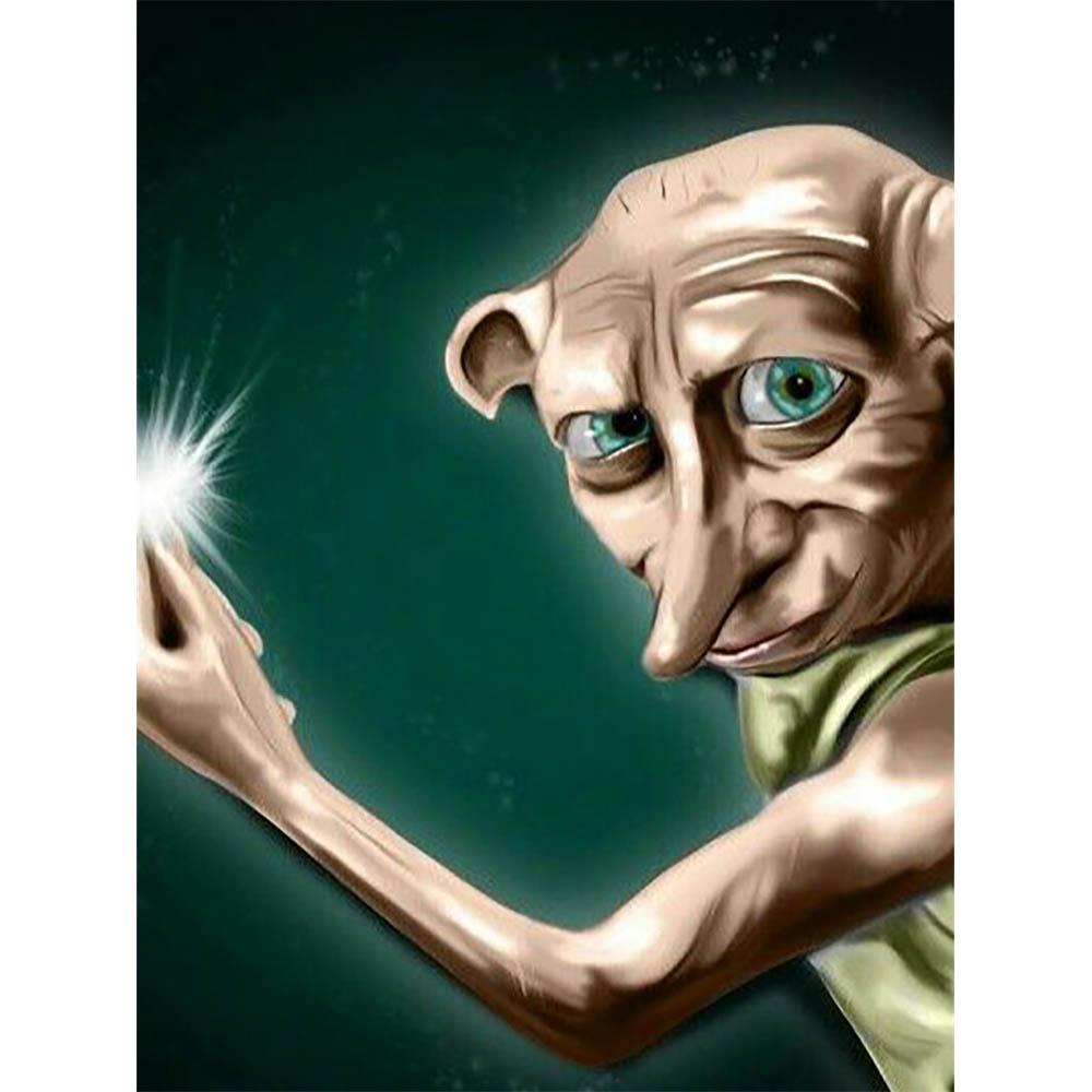 5D DIY Harry Potter Diamond Painting Elf Dobby Hogwarts School of Witchcraft and Wizardry Cross Embroidery Mosaic Art Gift