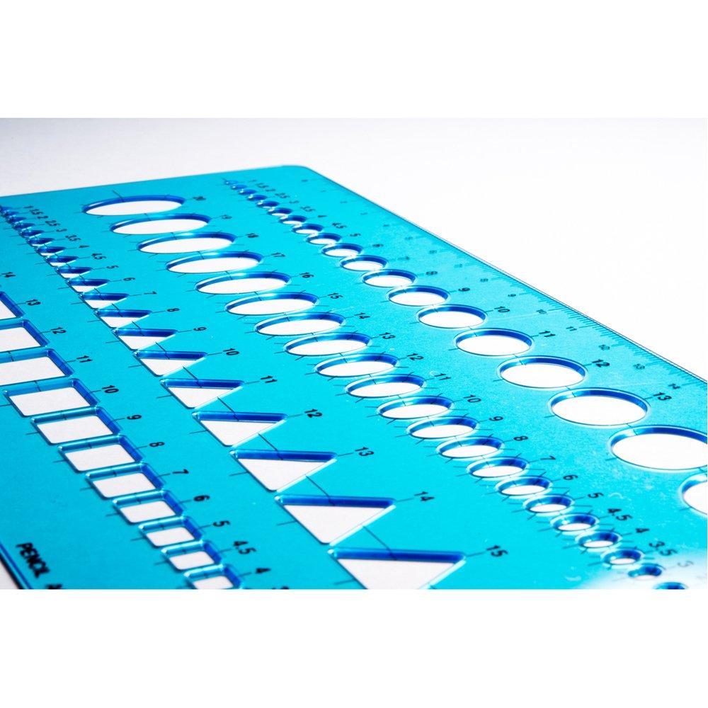 STAEDTLER Template Combination 1 976 03 Ruler, Sheet,