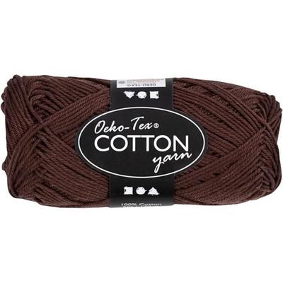 Ball of Cotton Yarn - 50 G - Brown - 100% Cotton - Very Good Quality