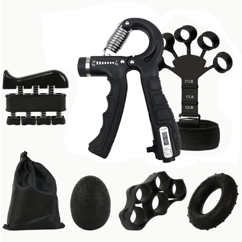 5-Piece Adjustable Resistance Hand Grip Set Color Box Packaged Adult Children Hand Strength Training Set Silicone Grip Balls