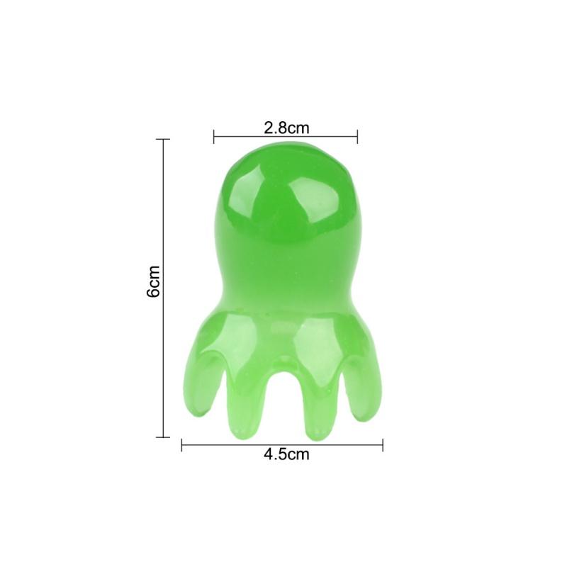 1pc Octopus Shaped Head Meridian Acupoint Massage Comb Wide Tooth Scalp Comb Back Neck and Back Manual Deep Massage Tools
