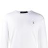 Polo Ralph Lauren SS23 Einfarbiges Logo Besticktes Rundhals Langarm T-Shirt Herren Oberteile Weiß 710760121-002