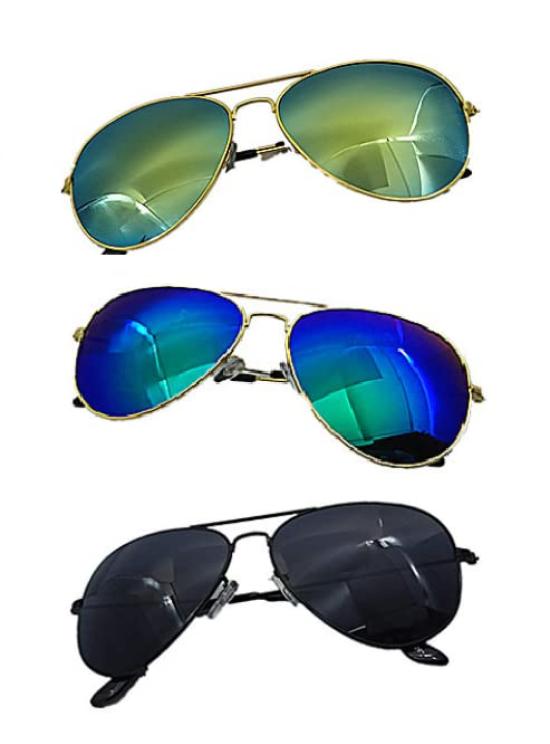 [Karokak] Teardrop Sunglasses with Mirror Lenses - Popular, UV Protection, Oceans Sense Style, Stylish, Unisex, for Men and Women, Driving, Sports,