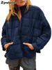 New Autumn Winter Women's Lightweight Zip-Up Compressible Cotton Puffer Jacket