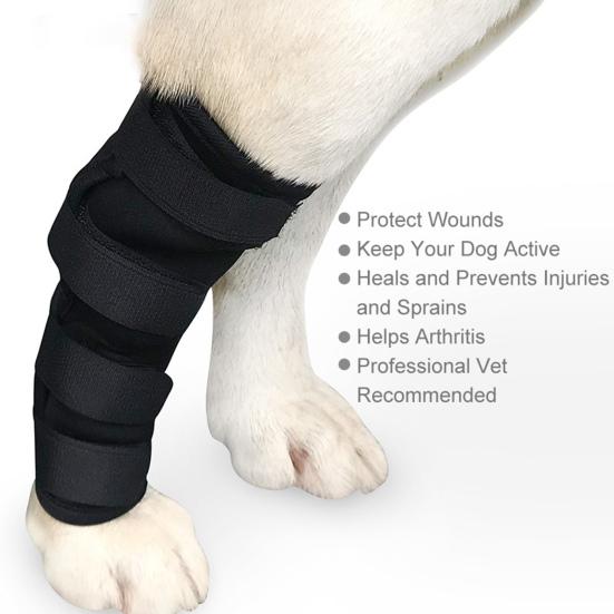 Yousheng 1Pc Shakeproof Pets Leg Wrap Provide Support Neoprene Fabric Flexible Multifunctional Dog Joint Wrap for Home
