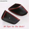 Side Rearview Mirror Cap Decoration Protection Cover Trim For Tesla Model X 2017 -  Carbon Fiber Style Exterior Accessories
