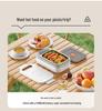 Rechargeable Electric Lunch Box, Waterless, 304 Stainless Steel Liner, Hot Meal Device for Students/Office Workers.