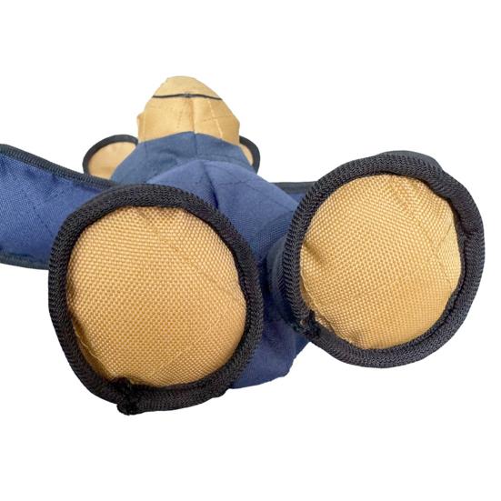 Yousheng Unbreakable Bear Dog Chew Toy for Aggressive Chewers Indestructible Stuffed Plush Bear Interactive Squeaky Toy for Small Medium Large Dogs