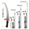 High-Reach Garden Pruner: Handheld Saw for Tree Branches and Bamboo