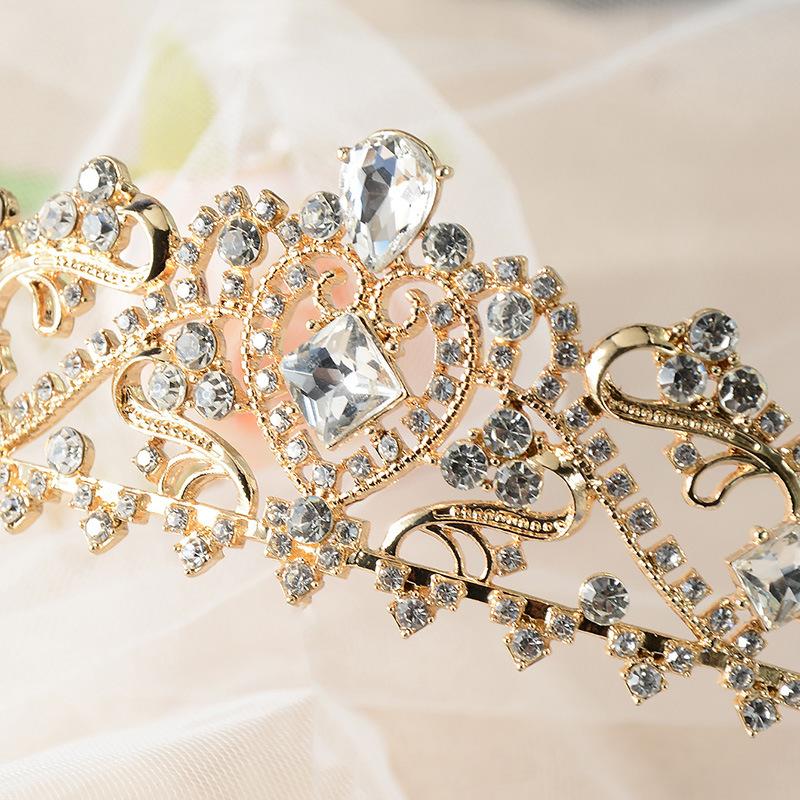 Baroque bridal crown forest retro crystal tiara crown alloy jewelry hair accessories