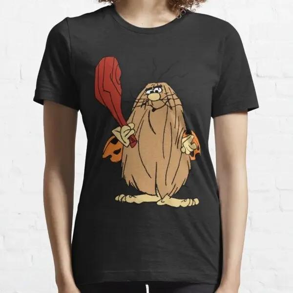 Funny Captain Caveman Cavey 1980s Cartoon Print Tops Men Clothing Ropa Hombre Camisetas Hanna Barbera Graphic TShirt Oversized