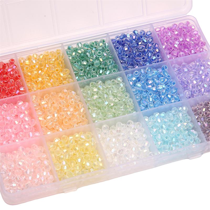 135 Stück Glasperlen, Charm-Anhänger, illusionäre Form, tschechische Perlen, Saatperlen, Abstandsperlen für die Schmuckherstellung, Zubehör