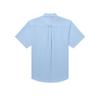 HAZZYS Men's Pure Cotton Solid Short Sleeve Loose Fit Shirt