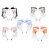 Sweet Cosplay Anime Character Foxes Ear Headband Carnivals Adult Plush Hairband