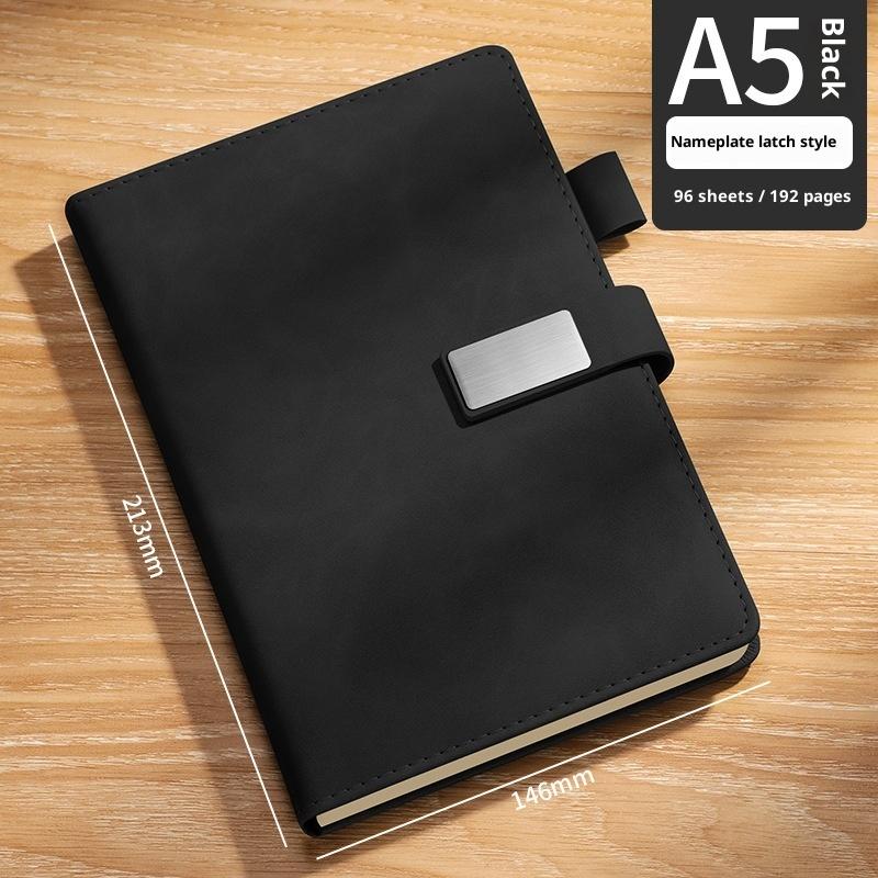 Vintage A5 Leather Notebook With Personalized Soft Cover For Business Meetings And College Life