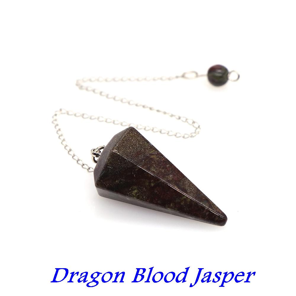 Natural Stone Quartz Agates Pendant Reiki Healing Crystal Cone Amethyst Charm Gems Pendulum Chakra Wicca For Divination Dowsing