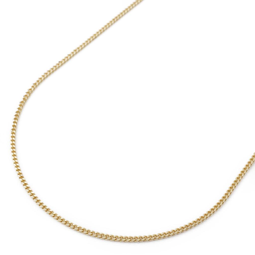 Walk 18K Gold Kihei Necklace Kihei K18 Engraved [Jewelry Shinsaibashi] Chain, 45cm, 3.4g, Double-Cut,