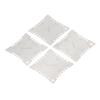 4Pcs Guitar Notched Radius Gauge Set Stainless Steel Fingerboard Ruler Fretboard Measuring Luthier