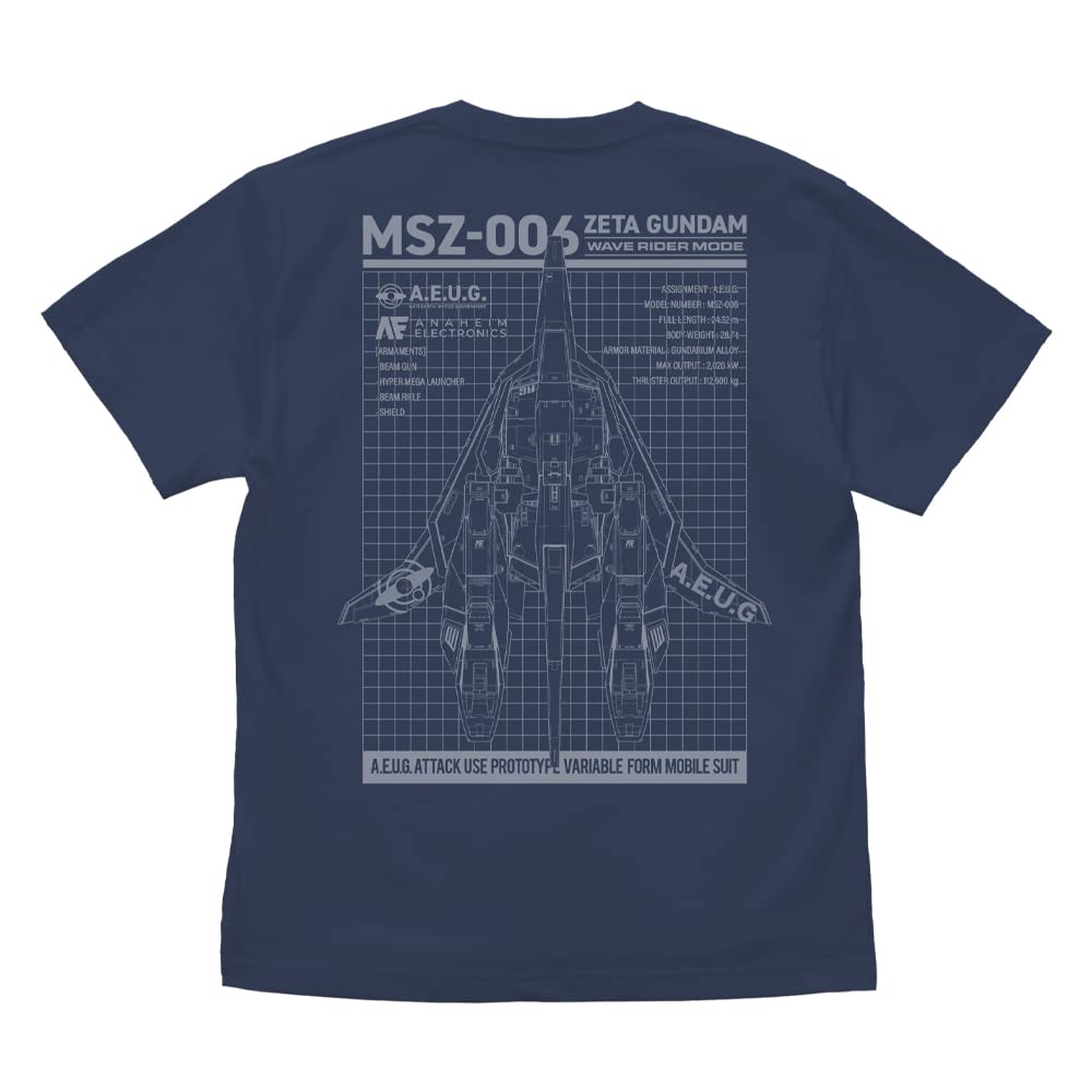 

Cospa Mobile Suit Z Gundam Original Illustration Wave Rider SLATE L size T-shirt