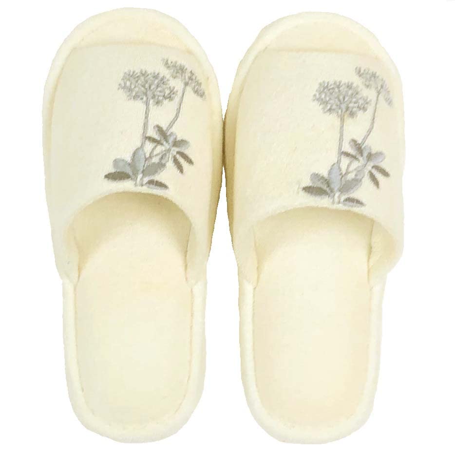 Senko Sarina Ivory One Size Fits All Slippers,
