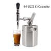 5l Beer Keg Mini Keg Tap Dispenser, Matte Black Growler Barrel Carbonated Co2 Charger Brewing Easy Storage Craft Beer Equipment