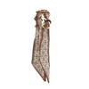 Leopard Print Silk Scarf Cuff Bangles Ribbon-Wrapped Ethnic Style Wristband  Gifts