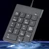 Mini USB Digital Keyboard Ergonomic Notebook Keyboard Efficient 18 Keys Keyboard  Cashier Use