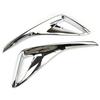 Chrome 2Pcs Rear Fog Lamp Bumper Light Cover Trim For Toyota C-Hr Chr 2018-