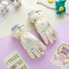 Children's Ski Gloves for Winter Boys Cycling Girls Outdoor Plus Velvet Thickened Water Splashing Windproof Cold Resistant Gloves
