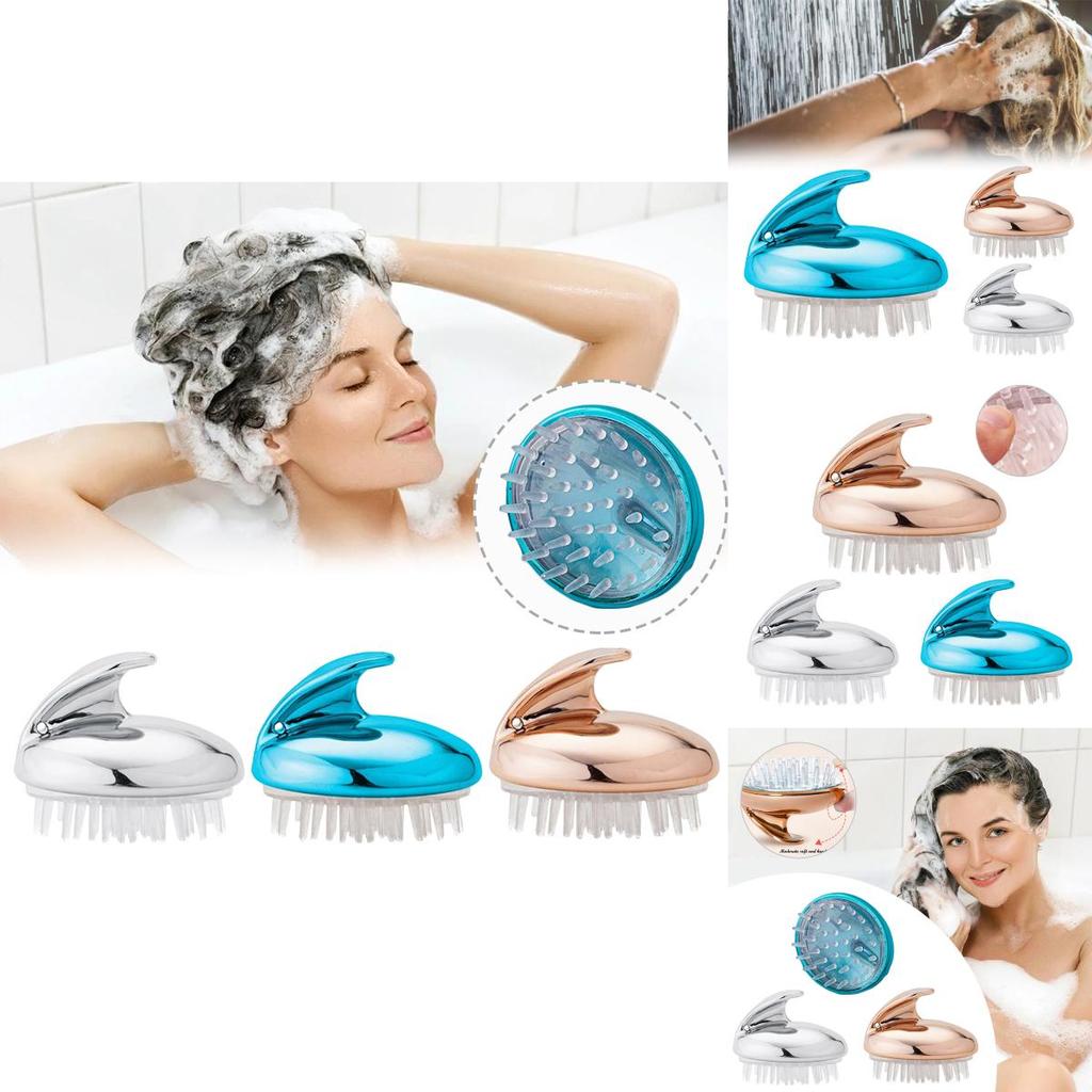Soft Silicone Massage Brush For Body Scalp And Hair Invigorate And Cleanse For Healthier Hair