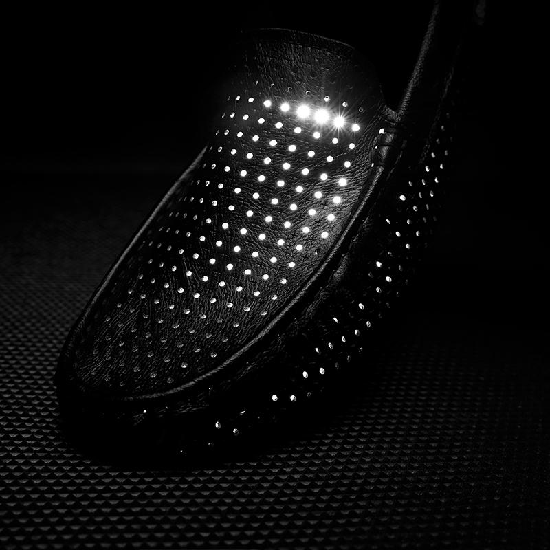 Summer Hollow Out Men Casual Shoes 2025 New Light Breathable Slip on Loafers Men Shoes Walking Driving Shoes Flats Male Footwear