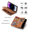 For iPhone 17 Pro Max Wallet Case Color Splicing Leather Phone Cover with Stand