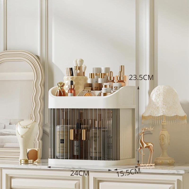 Makeup Storage Box Dust-proof Cosmetic Organizer Large Capacity Jewelry Nail Polish Cosmetic Container Makeup Organizer Box