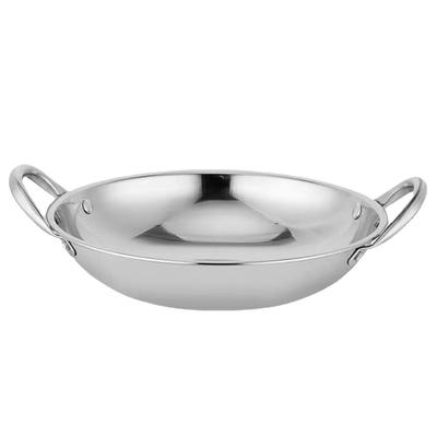 Haushalt Geschirr Koreanische Ramen Topf Suppe Kochen Utensilien Edelstahl Pan Wok Braten