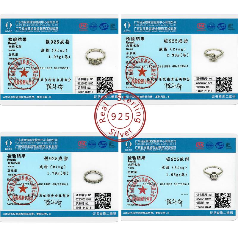 Moissanite Rings 100 Copper Luxury Round Moissanite Ring for Women Engagement Wedding Birthday Party Jewellery Gift